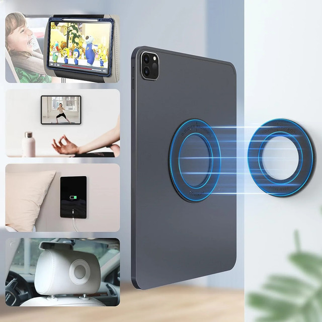 Nillkin SnapHold Magnetische iPad Pro Wandhalterung aus Leder in Grau für 11, 10.2 und 12.9 Zoll - Bild 1
