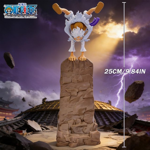 Yiran toy 1 One Piece Luffy Gear 5 Nika Figur Anime Tabletop 1-teiliges Set - Bild 1