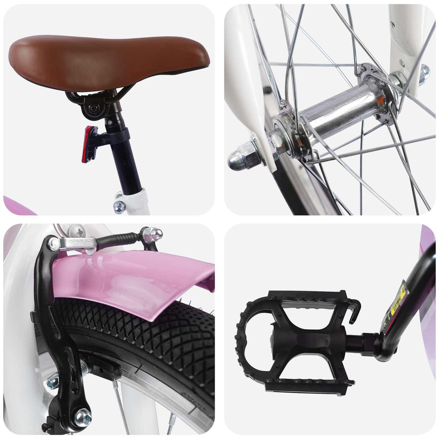 vidaXL Kinderfahrrad 20 Zoll Weiß für 6-11 Jahre - Bild 3