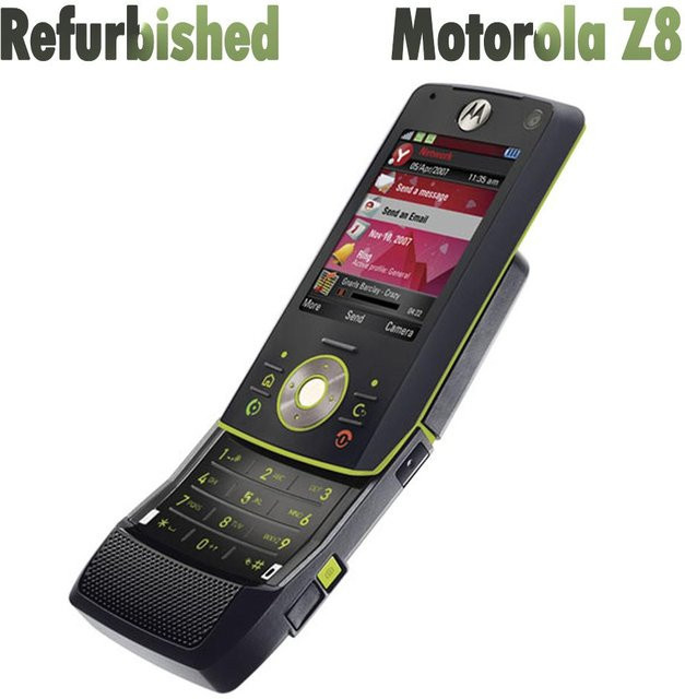 Generalüberholtes Motorola RIZR Z8 Slider-Mobiltelefon in Schwarz mit 2,2 Zoll Display und 2,0 MP Kamera - Bild 1