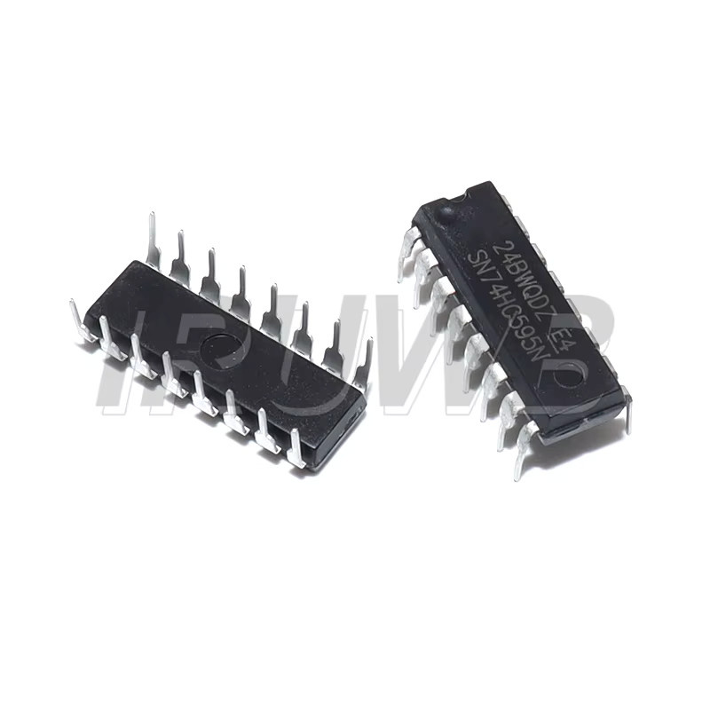 10er Set SN74HC595N DIP16 Schieberegister in Schwarz - Bild 2