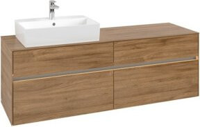 V&B Waschtischunterschrank Collaro mit LED-Beleuchtung, B/T/H: 160 x 54,8 x 50 cm - Bild 1