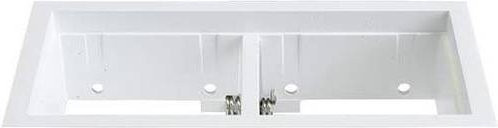 Brumberg Einbaurahmen aus Aluminium in Weiß, B: 8,3 cm, H: 15,1 cm - Bild 1