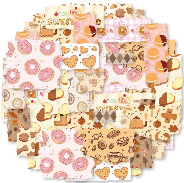 Etori Life Washi Tape Fragrant Bread Dessert in Braun und Multicolour, Breite: 6 cm, Länge: 2 m - Bild 1
