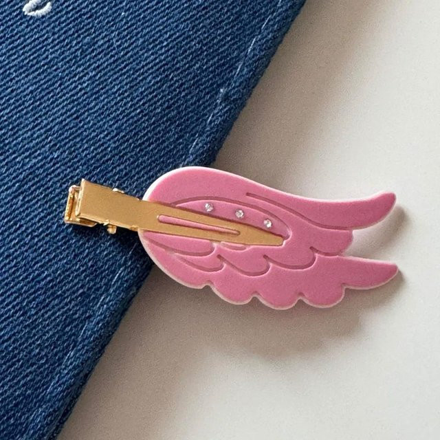 Haarklammer Flügel, rose rosa, Damen - Bild 1