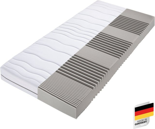 BECO DreamFlex 7-Zonen Komfortschaum-Matratze H2 in Weiß, B: 100 cm, T: 200 cm, H: 18 cm - Bild 1