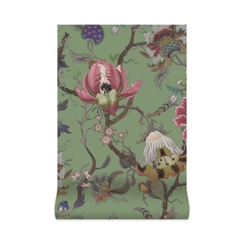 House of Hackney Tapete Artemis Mural Botanical Floral in Jadeite Grün - Bild 3