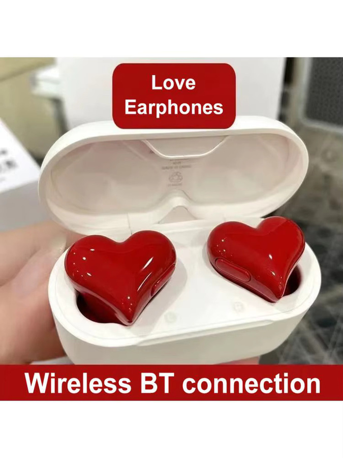 APWIKOGER Heartbuds Kabellose In-Ear Kopfhörer mit Hi-Fi-Stereo und Geräuschunterdrückung in Lila - Bild 4