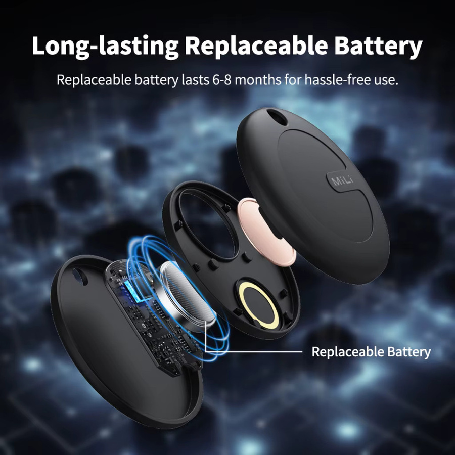 MiLi MiTag Go Bluetooth-Tracker für Android in Schwarz mit GPS und Google Find My Device Unterstützung - Bild 3