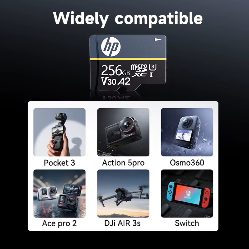 HP MicroSDXC-Speicherkarte A2 U3 V30 in Schwarz - Bild 2