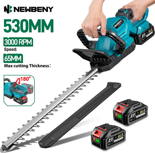 NewBeny Elektrische Heckenschere als kabelloses Garten-Strauchschneidegerät für Makita LXT Akkus - Bild 1