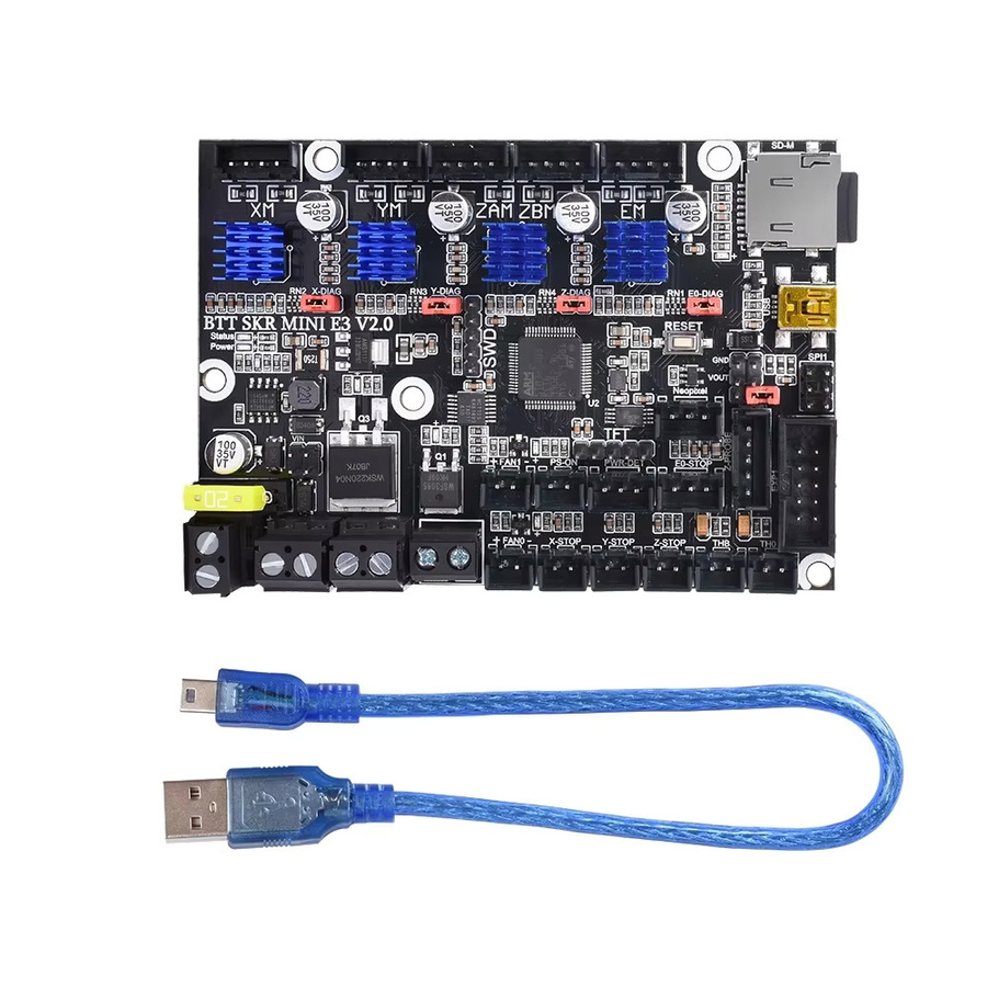 BIGTREETECH SKR MINI E3 V3.0 3D Motherboard mit TMC2209 für Ender 3 Upgrade in Schwarz - Bild 3