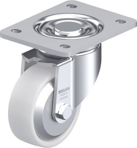 Blickle Lenkrolle LH-PO 100KA-3-FA in Weiß, Rad-Durchmesser: 100 mm, Tragfähigkeit: 280 kg - Bild 1
