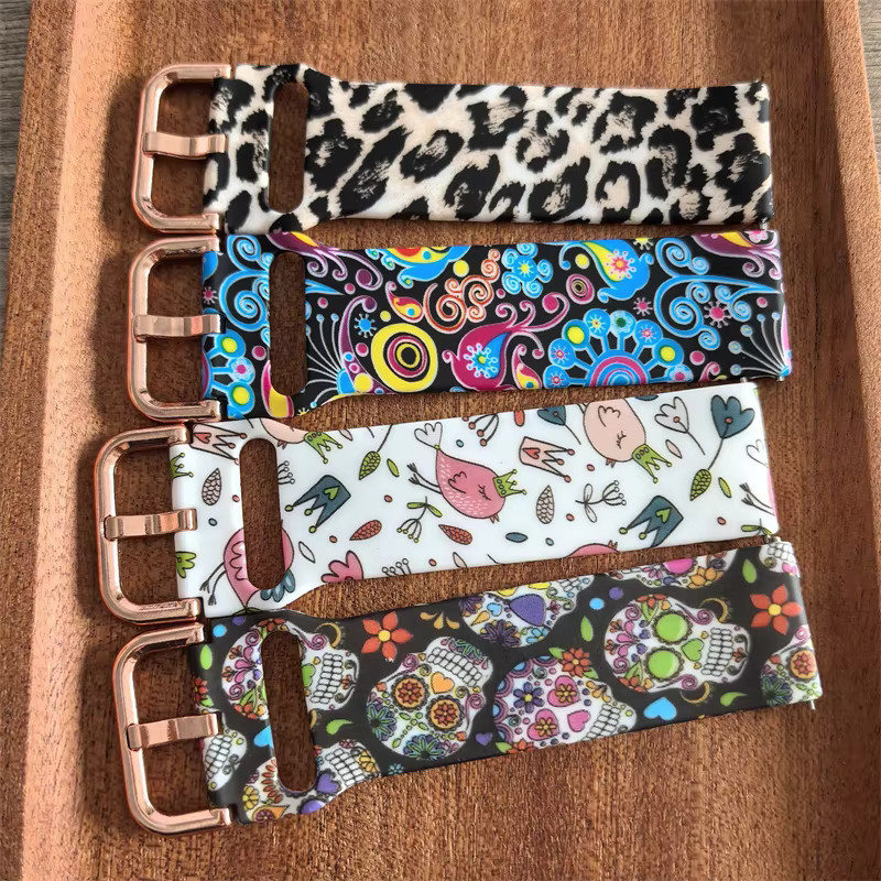 Uhrenarmband Silikon, bedruckt, Bunt, Unisex - Bild 2