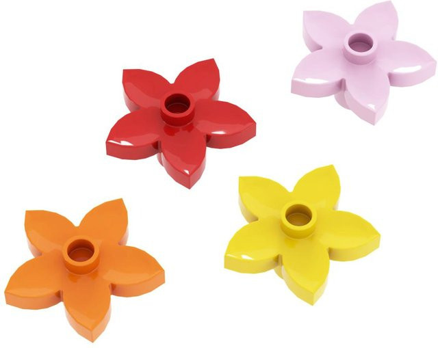 Wucifang Bags Großkörnige Blume Bausteine, 10-teiliges Set, ab 3 Jahre - Bild 1