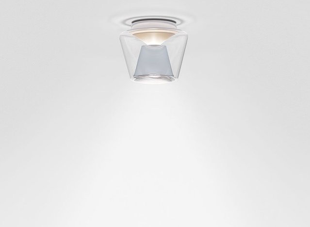 Serien Lighting Annex Ceiling S LED-Deckenleuchte mit klarem Glasschirm und poliertem Reflektor in Silber, Durchmesser: 14 cm, Warmweiß 3000K - Bild 1