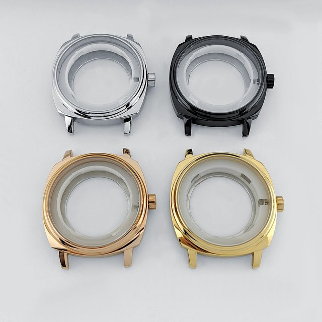 Neiton Uhrengehäuse Edelstahl, Bicolor, 42 mm, silber-schwarz - Bild 1