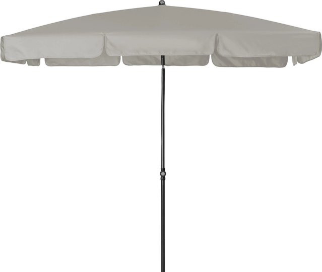 Doppler Balkonschirm Hellgrau mit Knickfunktion, B: 118 cm, H: 218 cm - Bild 1