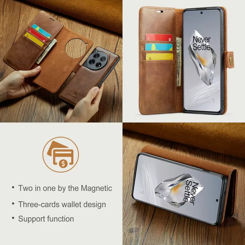 2in1 Abnehmbare Leder Brieftasche für OnePlus 10 Pro 11 12 13 15 5G Luxus Handyhülle - Bild 4