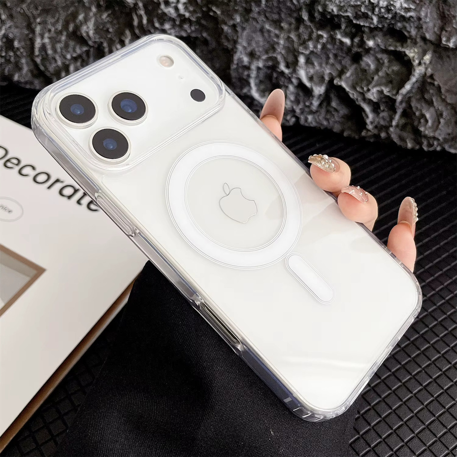 MagSafe kompatible transparente Wireless Charge Cover Schutzhülle für iPhone 11 bis iPhone 17 Pro Max Modelle - Bild 7