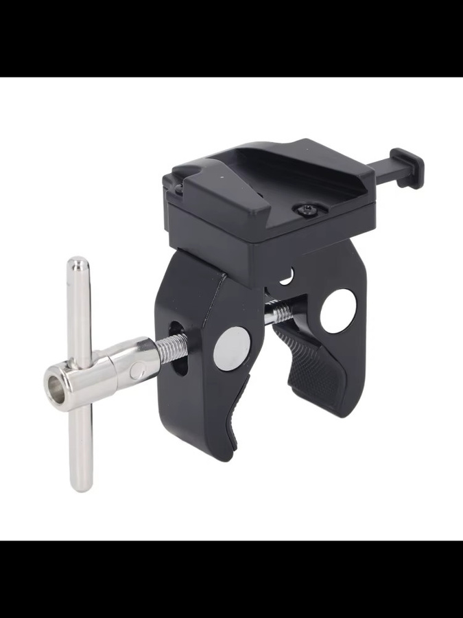 Robuste V-Mount-Klemme in Schwarz mit 8,8 Pfund Traglast für Stativ und Batterieadapter - Bild 3