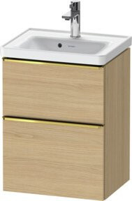 Duravit Waschtischunterschrank D-Neo in Beige, Wandmontage, B/T/H: 48,4 x 37,2 x 62,5 cm - Bild 1