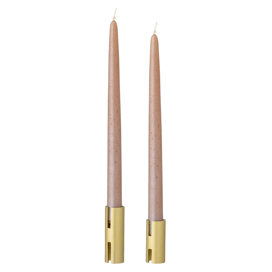 Bloomingville Kerzenhalter Hatice aus Metall in Gold, Set von 2 Stück - Bild 1