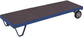 VARIOfit Schwerlast-Rollplatte aus Aluminium und Kunststoff, Farbe: Blau, B/T/H: 399 x 80 x 8 cm, Traglast 1.500 kg - Bild 1