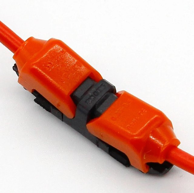 ELECAPITAL Elektrische Drahtstecker Set, 5 Stück, Rot, 1-Pin 1-Way DC/AC, 300V 10A, 18-24AWG, für LED-Streifen, Auto, LKW und Boot - Bild 1