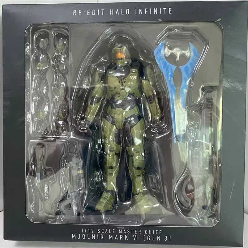 Bandai Halo Master Chief Anime-Figur, Mjolnir Mark VI Gen 3, Figur, 18cm - Bild 3