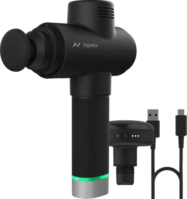 Hyperice Hypervolt 2 Pro Massagegerät mit beheizbarem Aufsatz in Schwarz - Bild 1