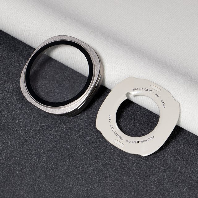 CHIICSMART Uhrenzubehör Aluminium-Rahmen, Silber, Samsung Galaxy Watch 8 - Bild 1