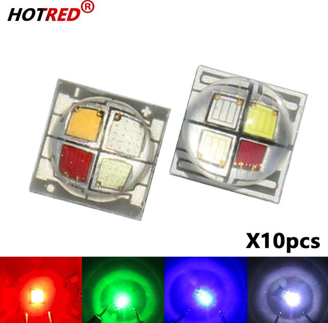 HotRed LED RGBW 5050 SMD Chip 10 W Multicolour Keramik Substrat - Bild 1