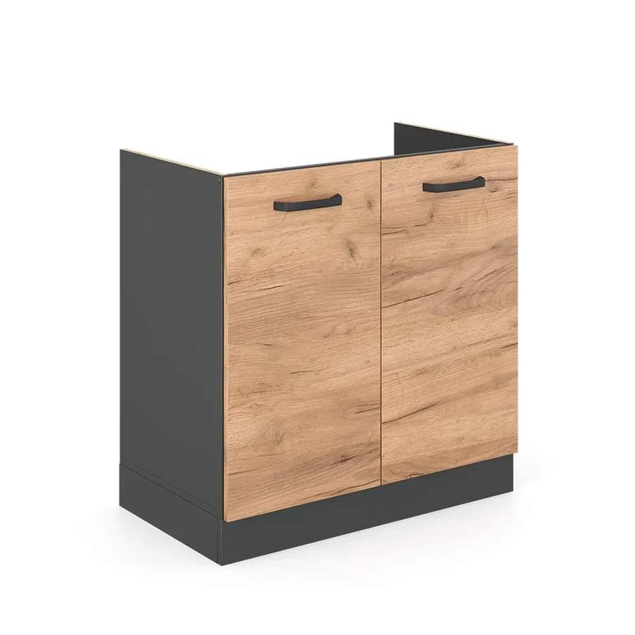 Vicco Spülenunterschrank R-Line Küchenschrank in Anthrazit mit einer Breite von 80 cm - Bild 3
