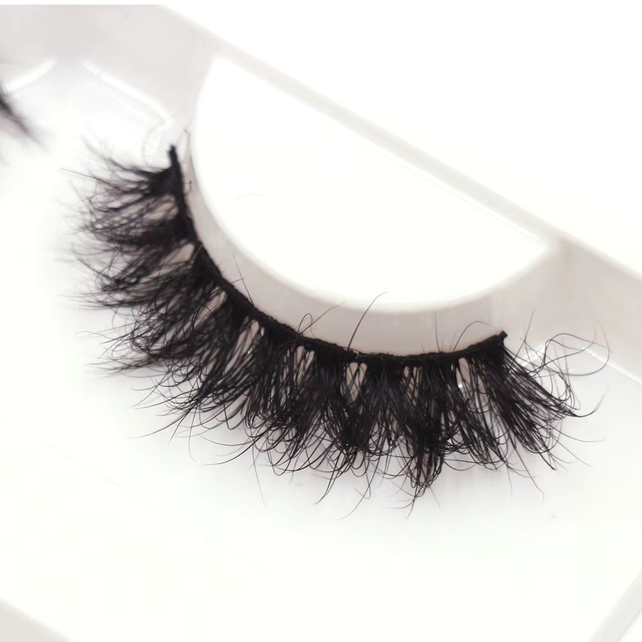 LEHUAMAO Falsche Wimpern, 5D Nerz, D-Curl, Wispy-Streifen - Bild 2