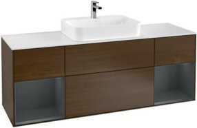 V&B Waschtischunterschrank Finion in Weiß, lackiert, B/T/H: 160 x 50,1 x 1 cm - Bild 1