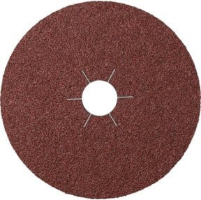 Klingspor Fiberschleifscheibe Korund CS561 für Winkelschleifer, Durchmesser: 115 mm, Körnung: K100, Farbe: Braun - Bild 1