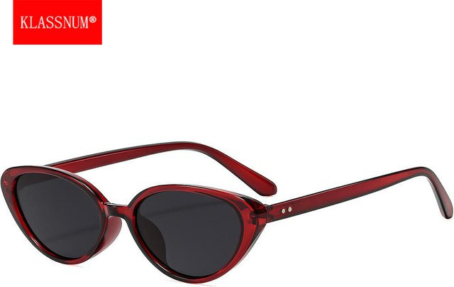 KLASSNUM 2026 Sonnenbrille, Cat-Eye, Vollrand, Kunststoff, rot, Damen - Bild 1