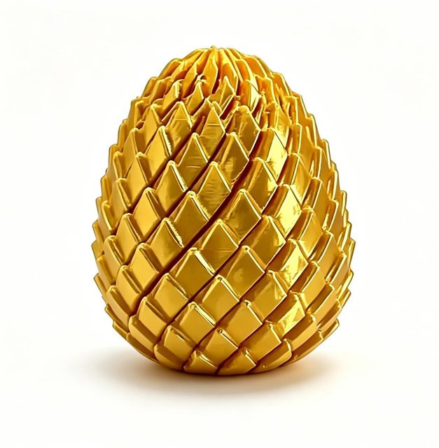 Binchi Outdoor Equipment Drachenei Dreh-Fidget-Spielzeug, goldgelb - Bild 1
