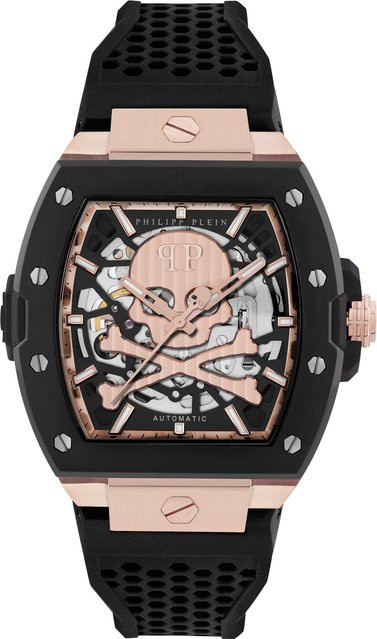 Philipp Plein Automatik Herrenuhr The $keleton 2.0, Edelstahl, 44 mm, Schwarz - Bild 1
