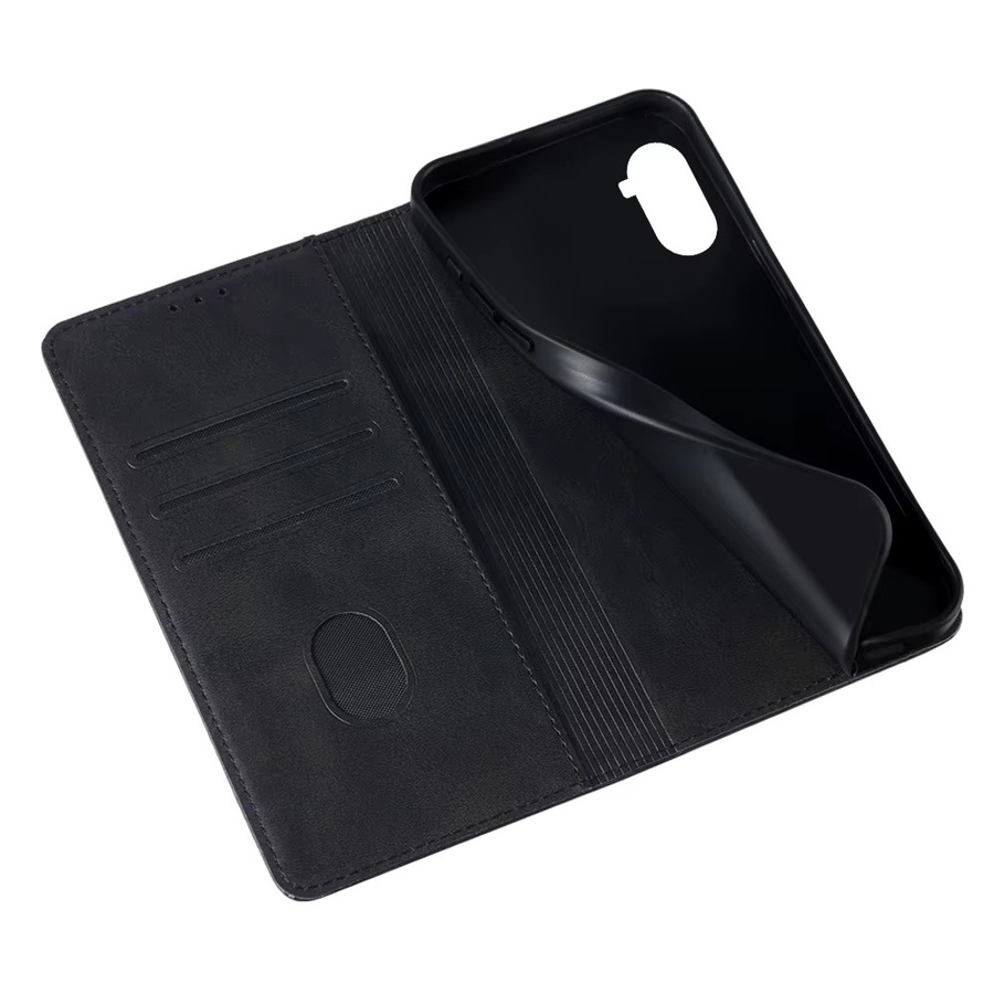 Magnetische Leder Handyhülle mit Kartenfächern und Standfunktion für OPPO Reno 11 10 9 8 7 Pro Plus Lite in Schwarz oder Braun - Bild 5