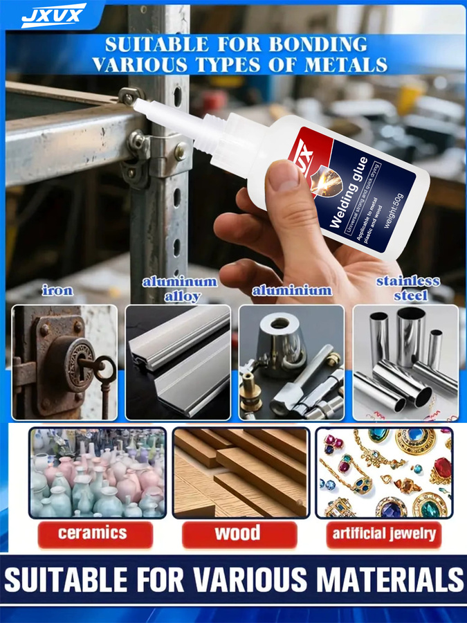 YZAN Multifunktionaler Ölkleber für Kunststoff, Holz, Metall, Glas und Keramik, 5 Stück, 50 g pro Stück - Bild 7