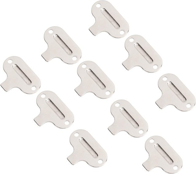 10 Stück Igeteck Nadelplatten-Schraubendreher für Nähmaschinen in Weiß und Silber aus Metall - Bild 1