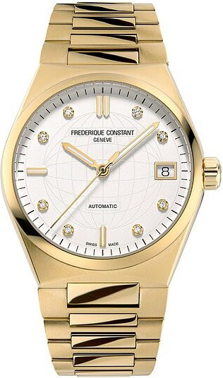 Frederique Constant Damenuhr, Automatik, Edelstahl, Diamant, 34 mm - Bild 1