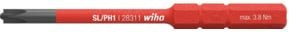 Wiha SoftFinish electric slimBit Xeno Schraubendreher-Bit für Plus-Minus Klemmschrauben Schlitz/Phillips PH2 Rot 75 mm x 6,0 mm - Bild 1