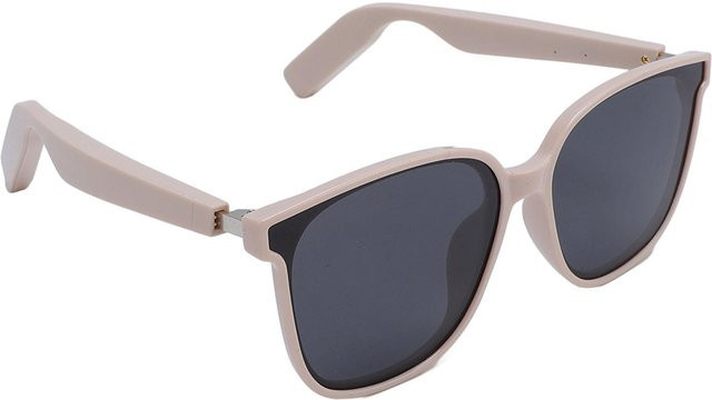 Smarte Cat-Eye Sonnenbrille für Damen mit Bluetooth-Kopfhörer und Polarisationsfilter in Pink oder Beige - Bild 1