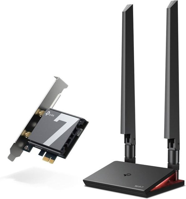 TP-Link Archer TBE550E Wi-Fi 7 Tri-Band PCIe Adapter mit Bluetooth 5.4 in Schwarz - Bild 1