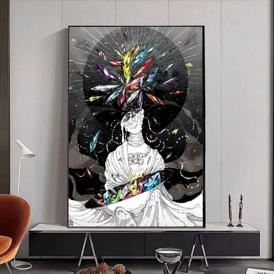 Selbstklebender Cartoon Anime L-Land Of The L-Lustrous Poster aus Papier in Mehrfarbig - Bild 5