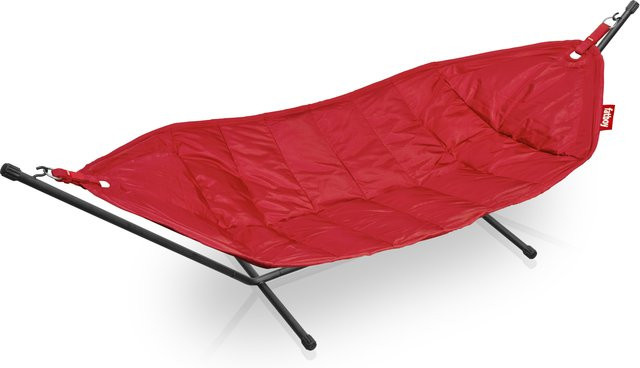 Fatboy Headdemock Hängematte mit Gestell in Rot aus UV-beständigem Polyester - Bild 1