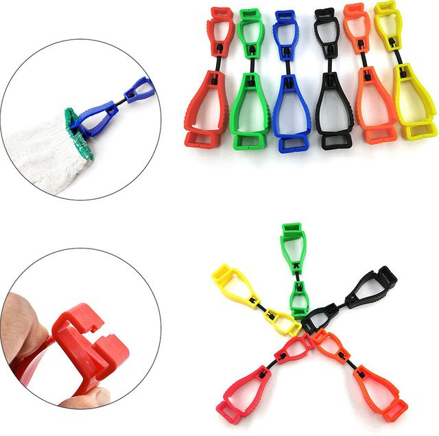 Multifunktionaler Handschuhclip Shunmaii als Arbeitshalter und Kleiderbügel-Schutz in Schwarz oder Mehrfarbig - Bild 1